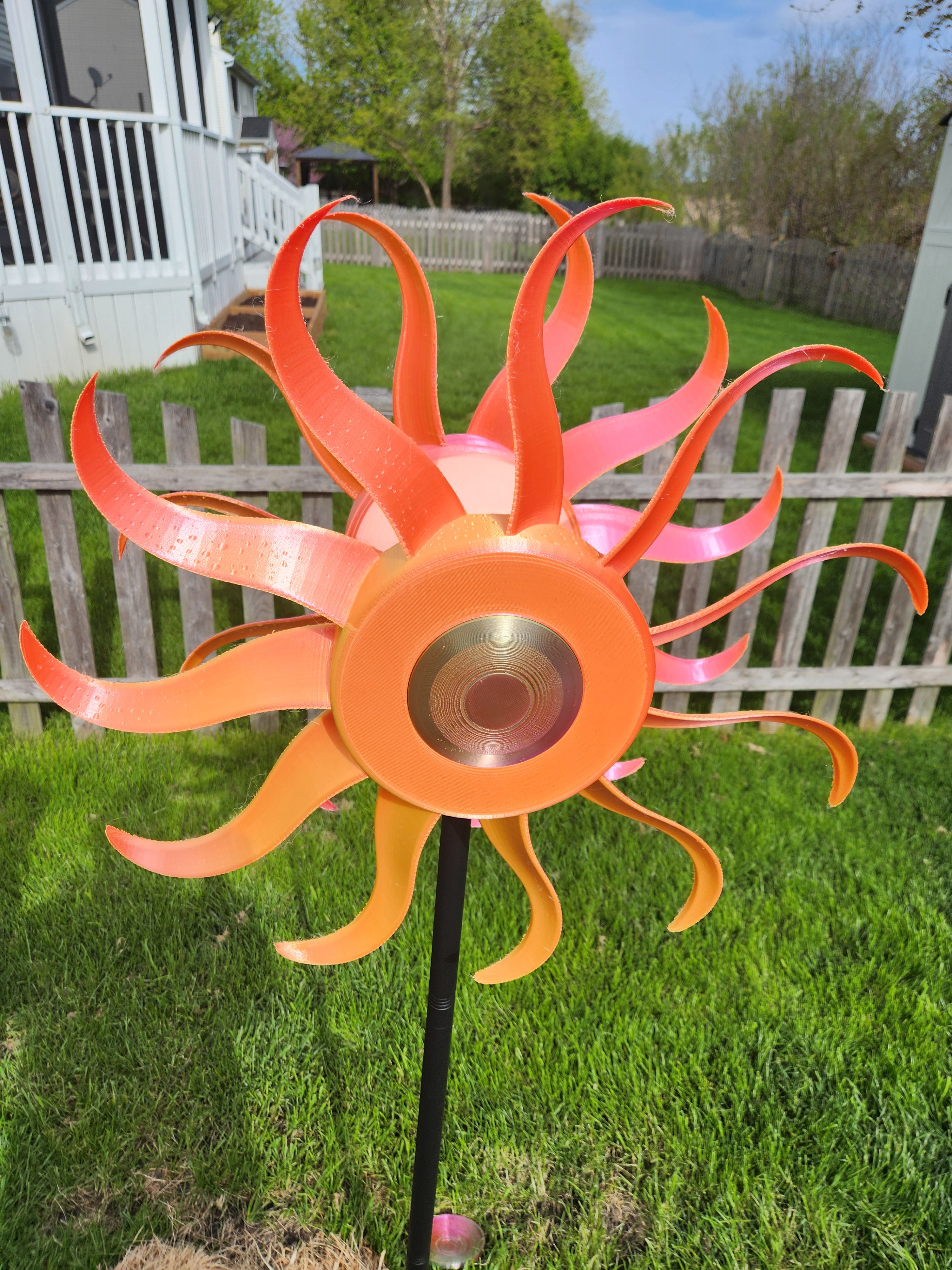 Large Double Center Wind Spinner