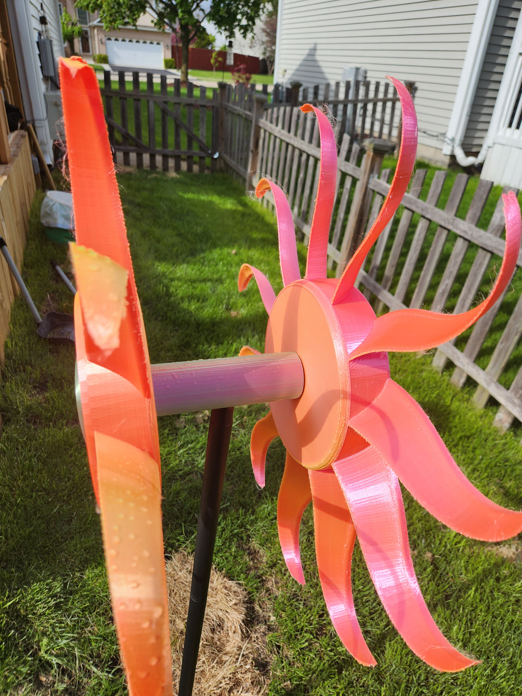 Large Double Center Wind Spinner