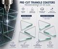 Pre-Cut Coaster Blanks - Triangle