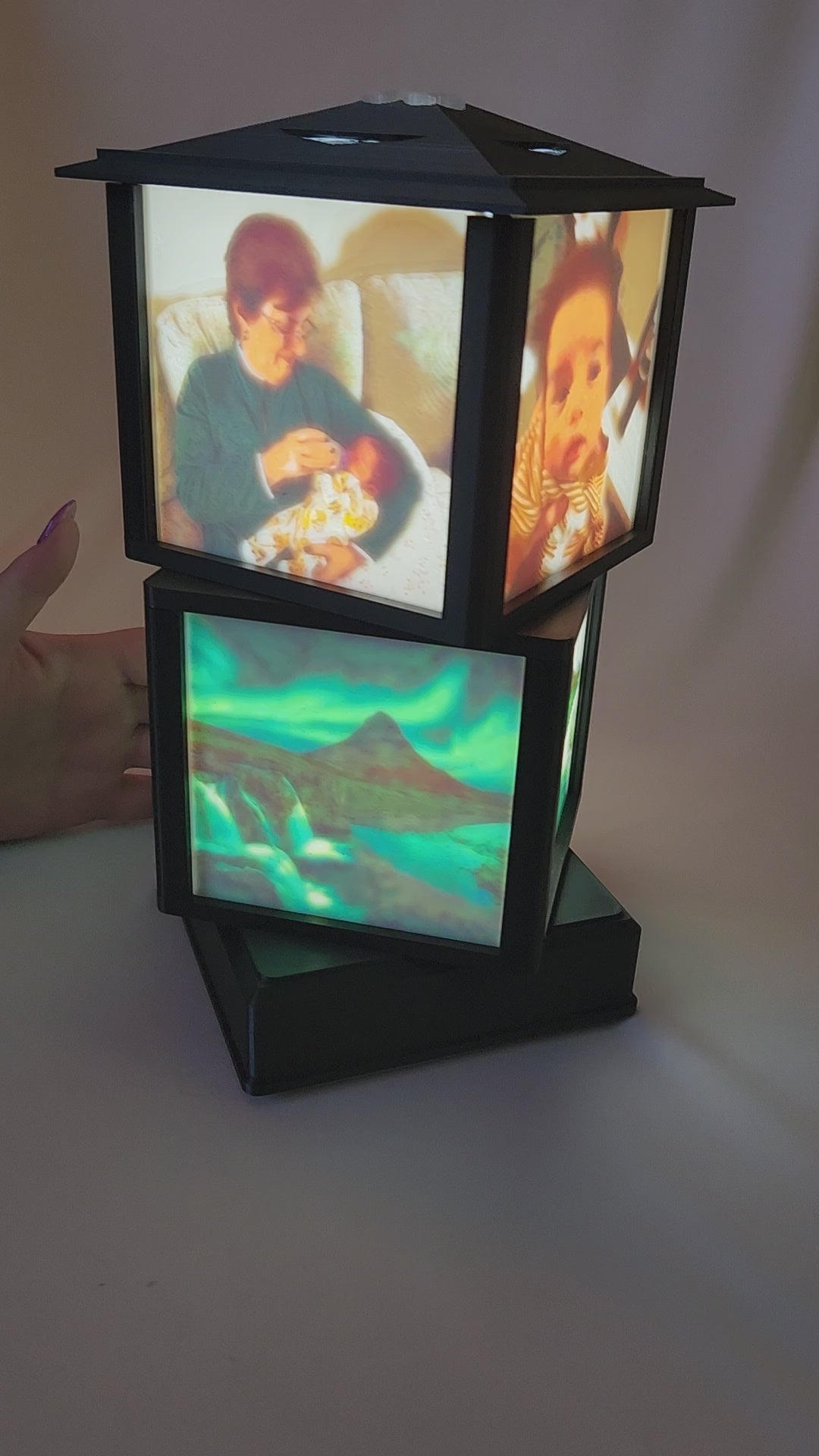 Expandable Lithophane Table Lamp Base