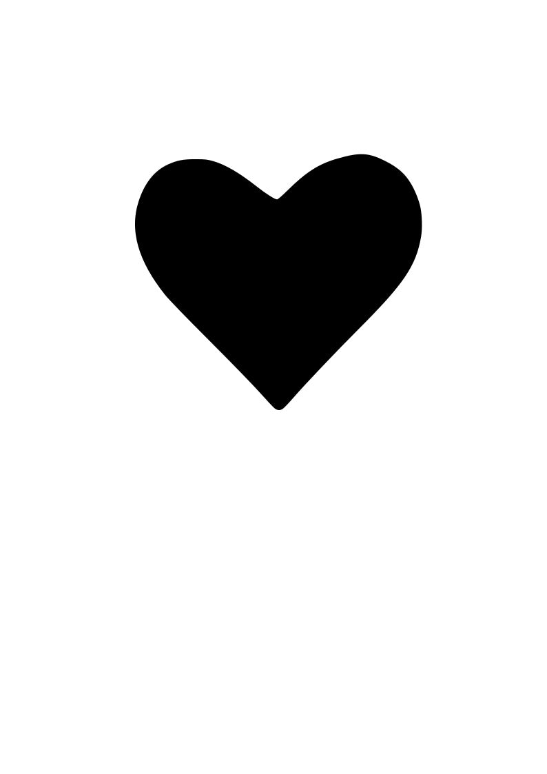 Heart pre-cut glass product