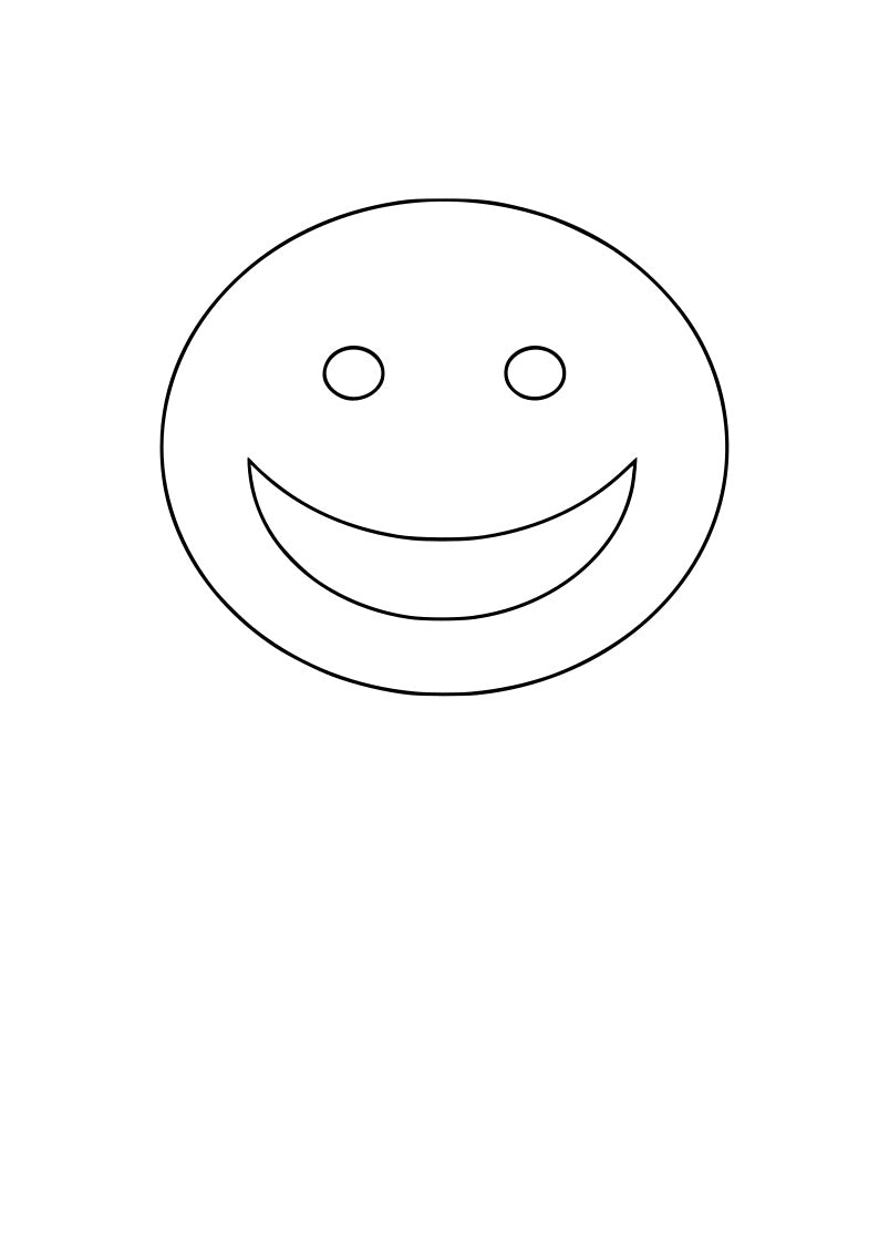 Smilie Face pre-cut glass product