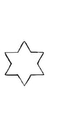 Star Of David pre-cut glass product