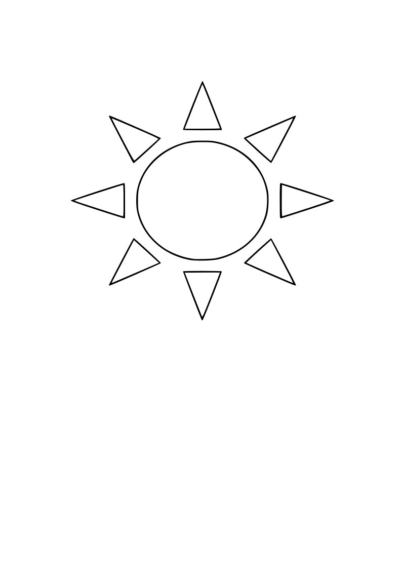 Sun pre-cut glass product