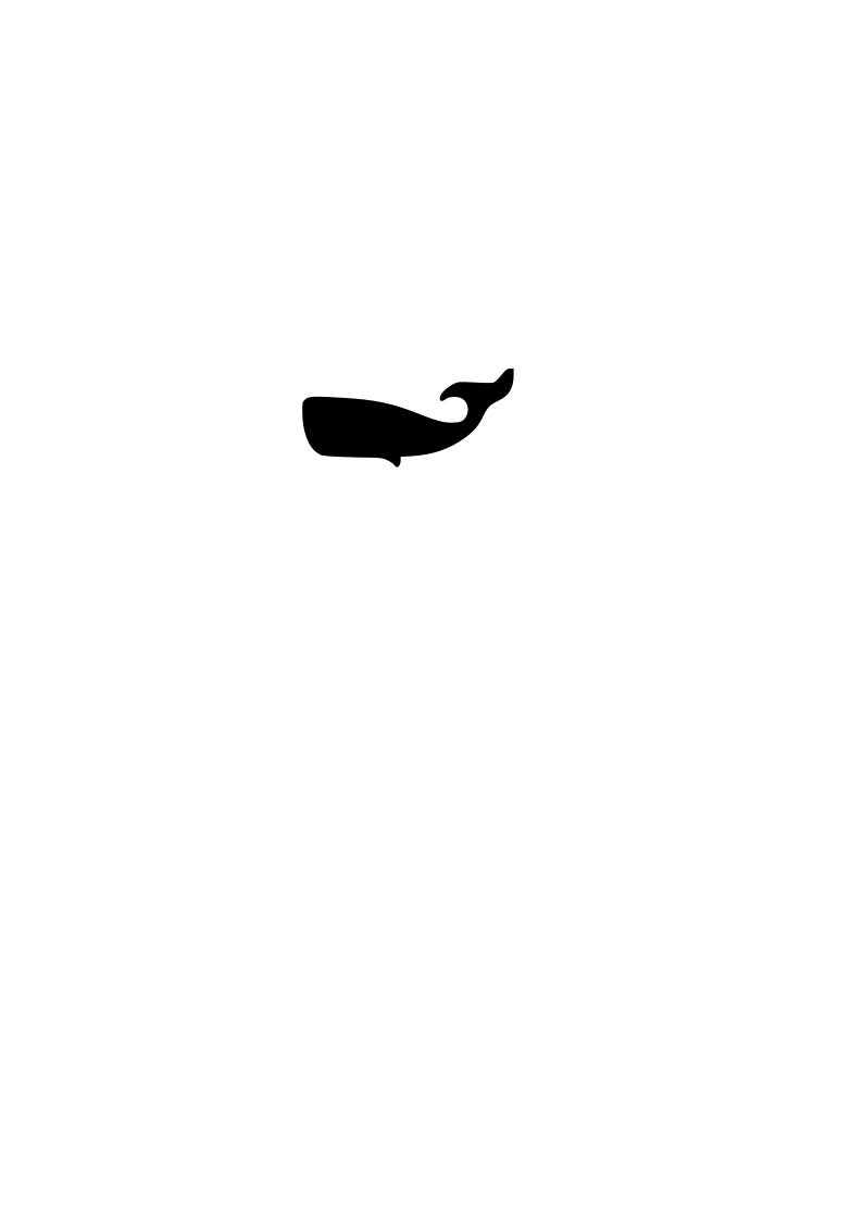 Whale pre-cut glass product