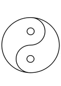 Ying Yang pre-cut glass product